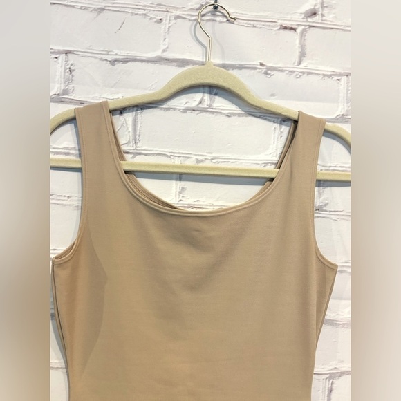 Flexees by Maidenform Sculpting Body Shaper Beige Sleeveless Mini dress - Picture 2 of 4